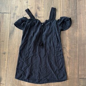 Aerie black off the shoulder dress